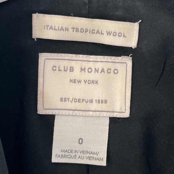 Club Monaco New Without Tag Italian Wool Fitted Blazer - Picture 3 of 3